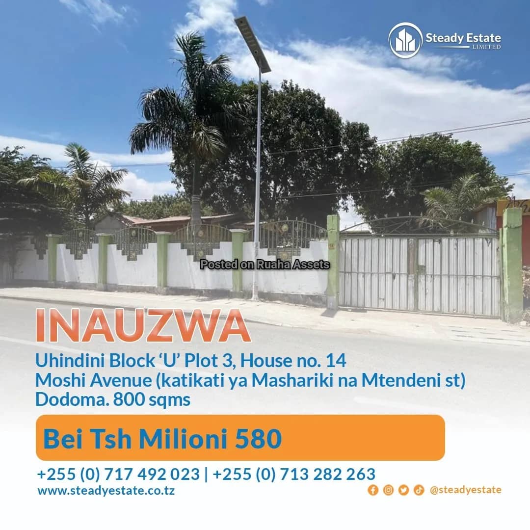 Commercial House at uhindini in dodoma