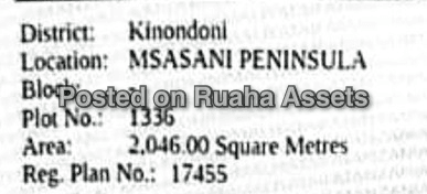 2046 Sqm Plot for Joint venture Masaki