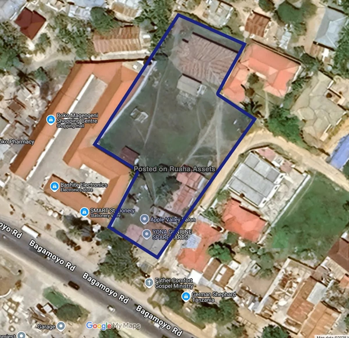 Prime Commercial Land for Sale on Bagamoyo Road image 1
