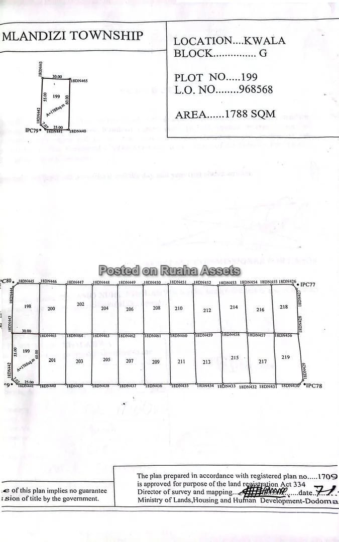 🚀 PRIME INVESTMENT LAND FOR SALE – KWALA, KIBAHA 💰 Price: TShs 60,000,000 image 1